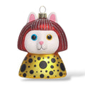 Boule de Noël « KusaMEOW » de Yayoi Kusama – Chat blanc