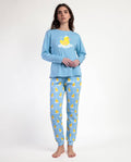 Women's Long-Sleeve Pajamas - "Sweet Duckling" Duck
