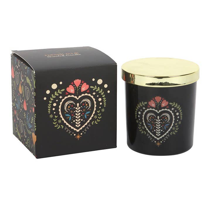 Midnight Bloom Zwarte Bloemen Tulp Kaars