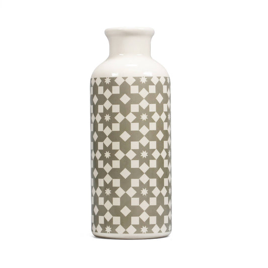 Vase en céramique Design Tiles gris
