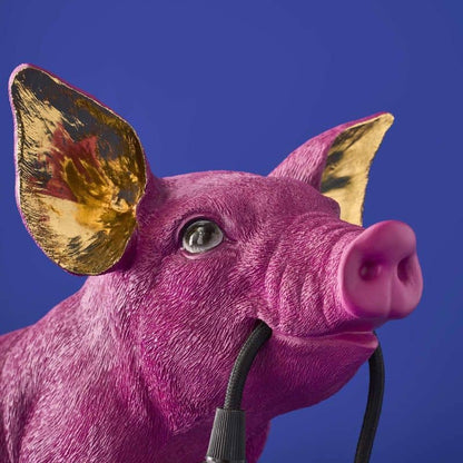 Roze Varken Tafellamp