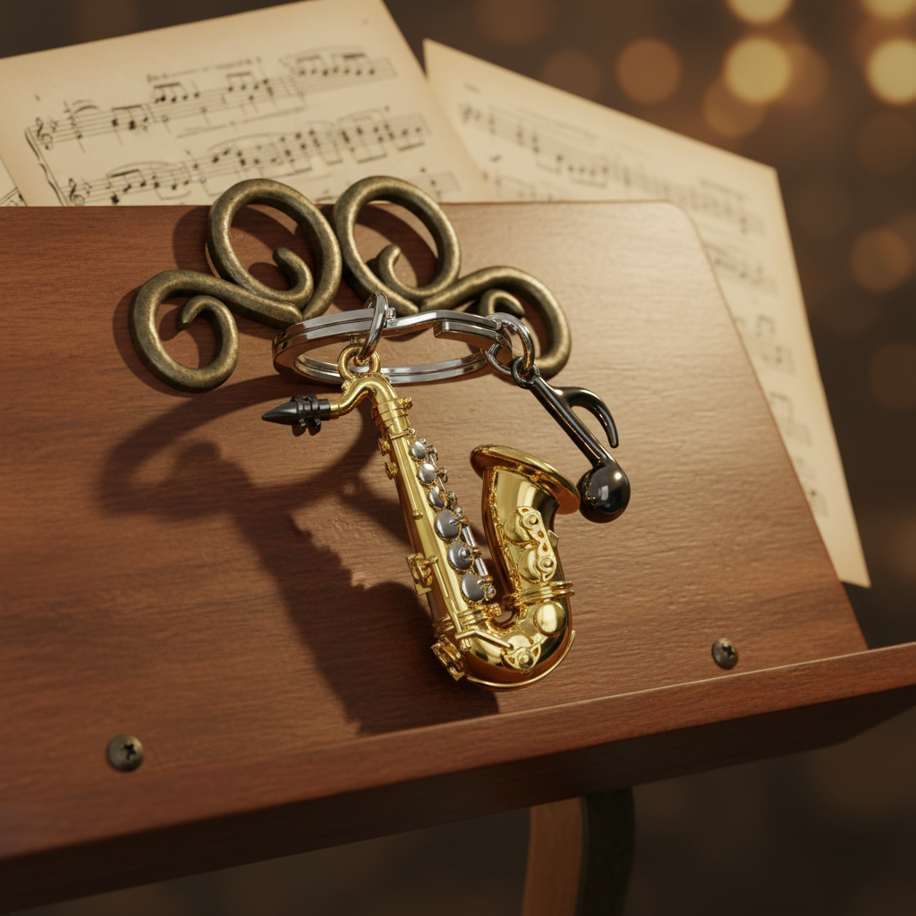 Saxophone Keychain