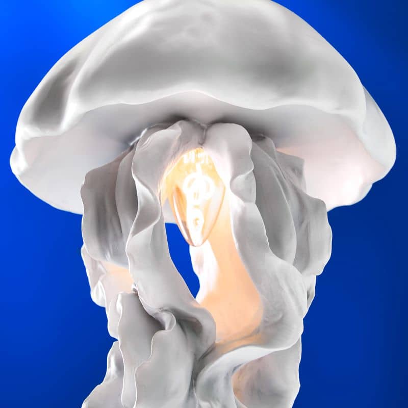 Plafonnier Ava, Blanc, 22,5 x 21,5 x 42 cm