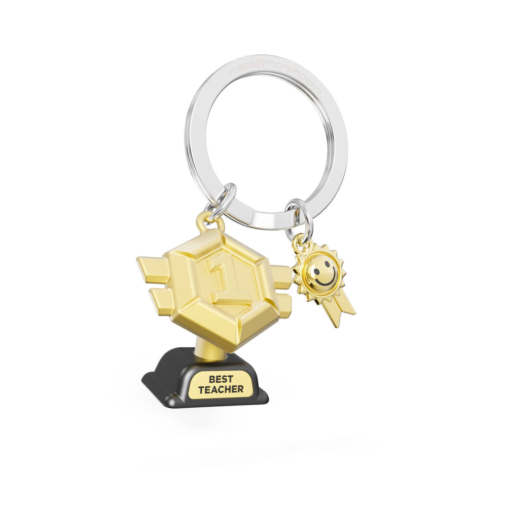 Sleutelhanger met trofee voor beste leraar