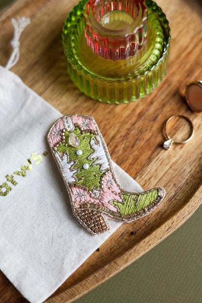 Cowboy boot - Brooch
