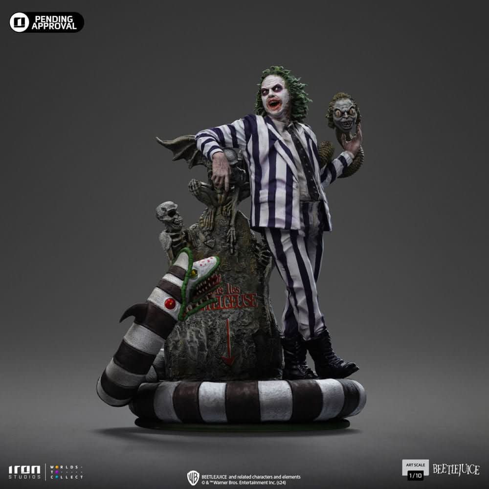 Beetlejuice Statue - Beetlejuice Beetlejuice - Art Scale 1/10 - Iron Studios