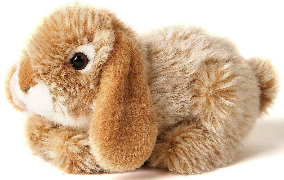 Beige Lop-Eared Rabbit Plush Toy, Lying Down