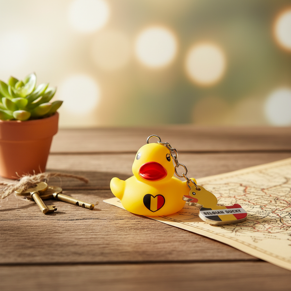 Duck keychain Belgium