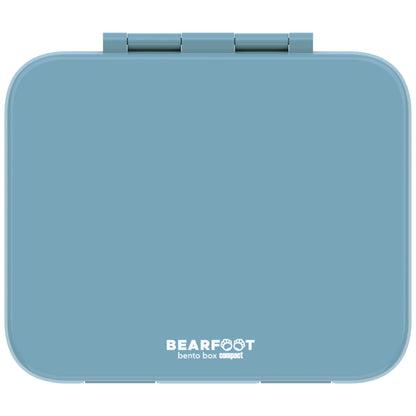 Lunch box with compartments, lightweight & leak-proof - blue