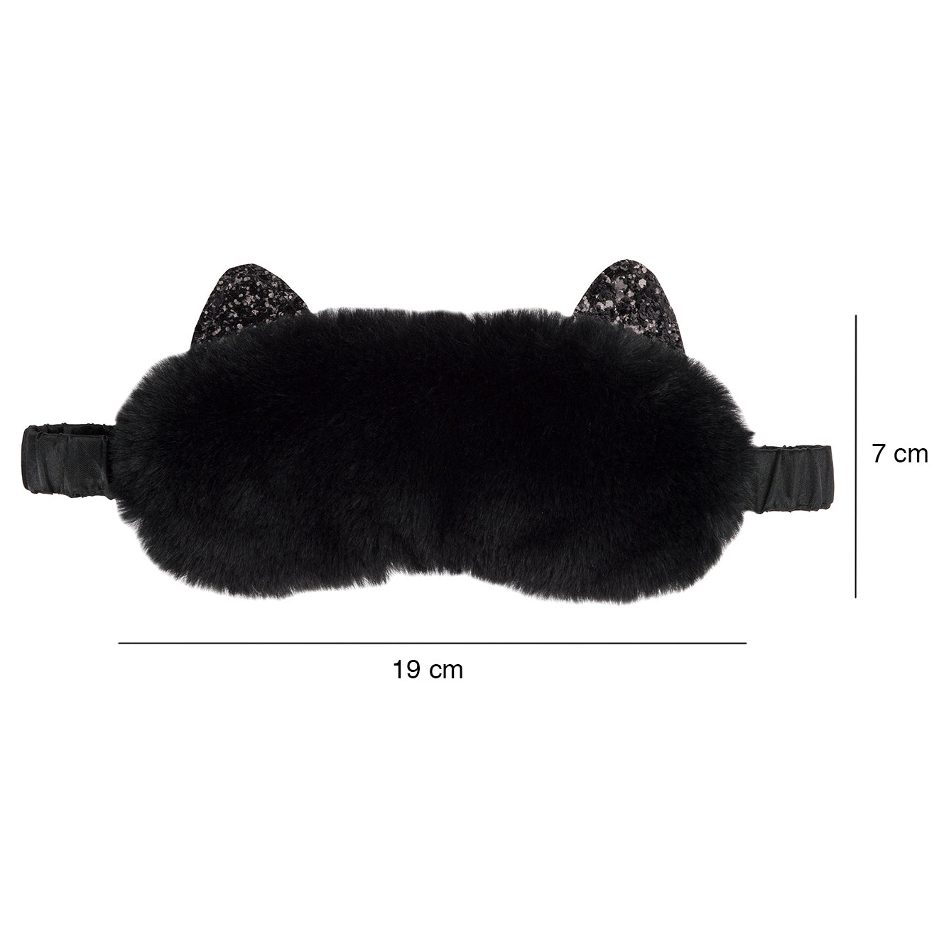 Plush Cat Sleeping Mask - Black Cat
