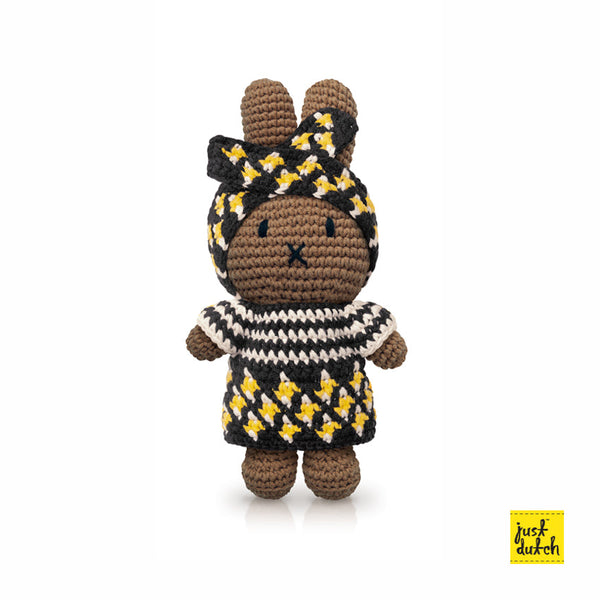 Gehaakte pluche Miffy het Konijn - Afrikaanse outfit 