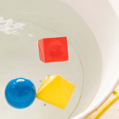 3 Figurines géométriques Blocs de jeu à empiler pour bébés Couleurs de base