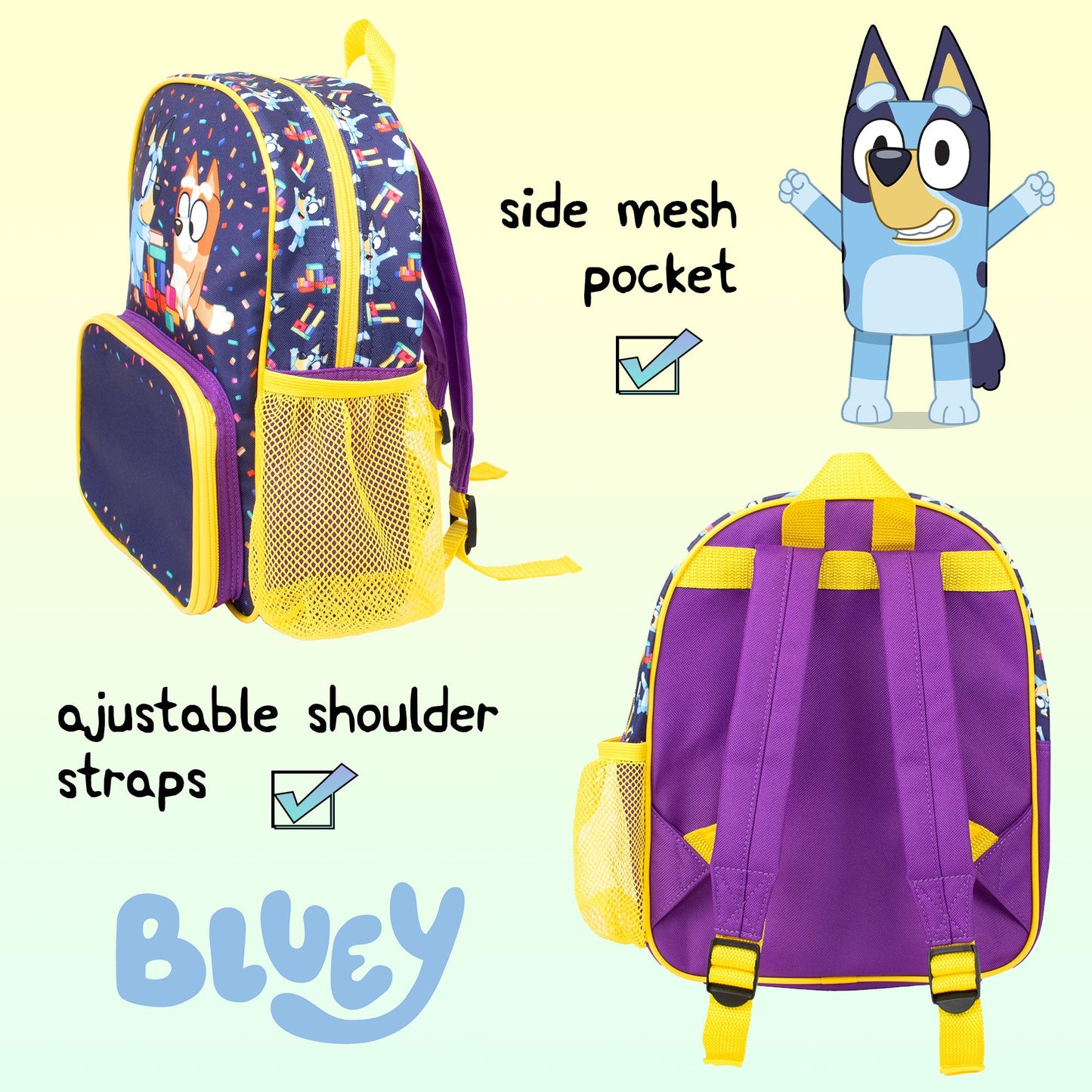 Bluey Sac à dos for enfant