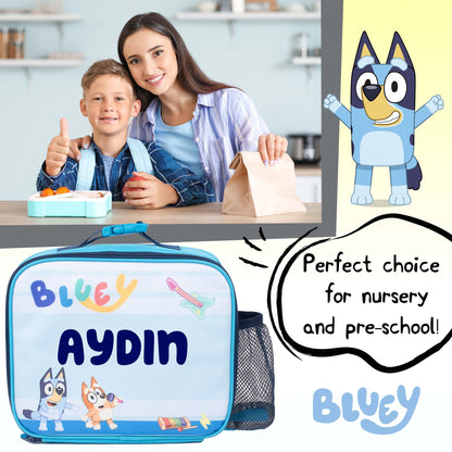 Personalized Lunch Bag - Bluey Blue