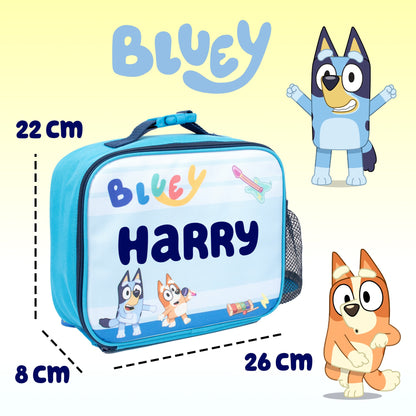 Personalized Lunch Bag - Bluey Blue