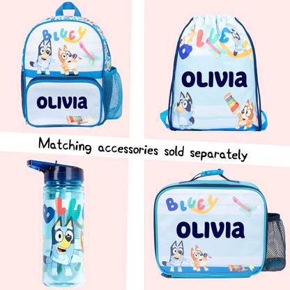 Personalized Drawstring Bag - Bluey (Blue)