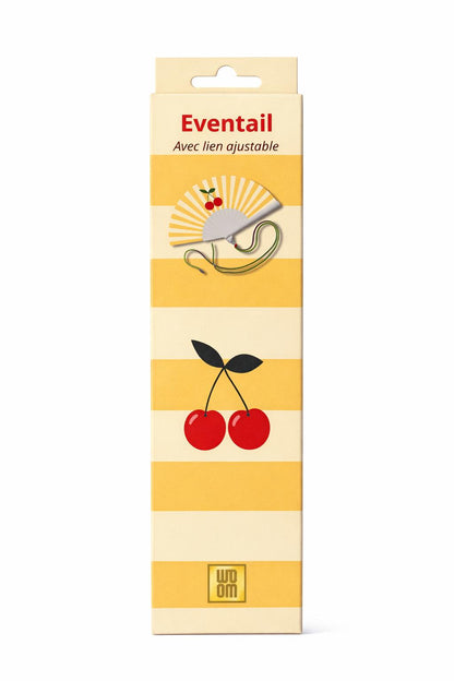 Fan with shoulder strap – Cherry