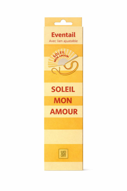 Eventail avec bandoulière – Soleil Mon Amour