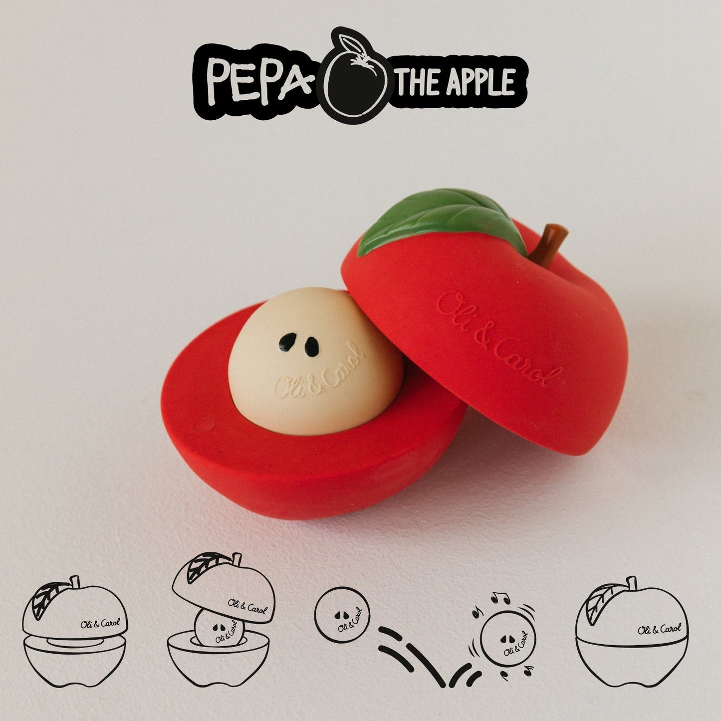 Apple Jouet à Empiler & Balle Hochet