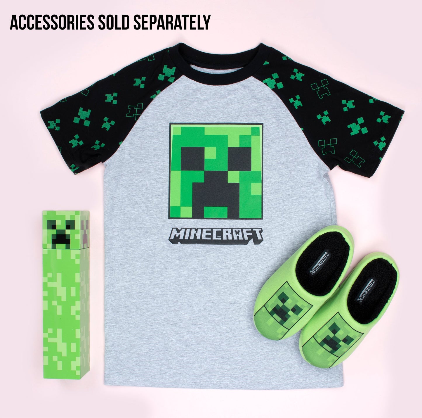Minecraft Creeper T-Shirt - Grey