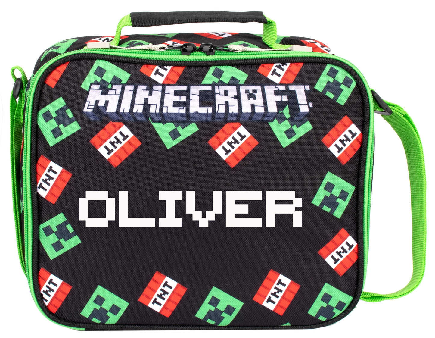 MINECRAFT Personalized Lunch Bag - TNT/Creeper