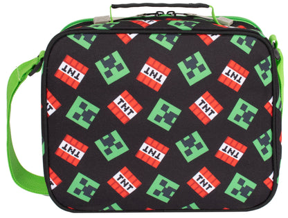 MINECRAFT Personalized Lunch Bag - TNT/Creeper