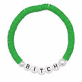 Bracelet Amitié Swifties BITCH - Vert Foncé
