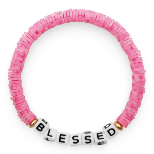 Swifties BLESSED Friendship Bracelet - Pink