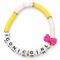 Swifties ICONIC GIRL Friendship Bracelet - Yellow and White
