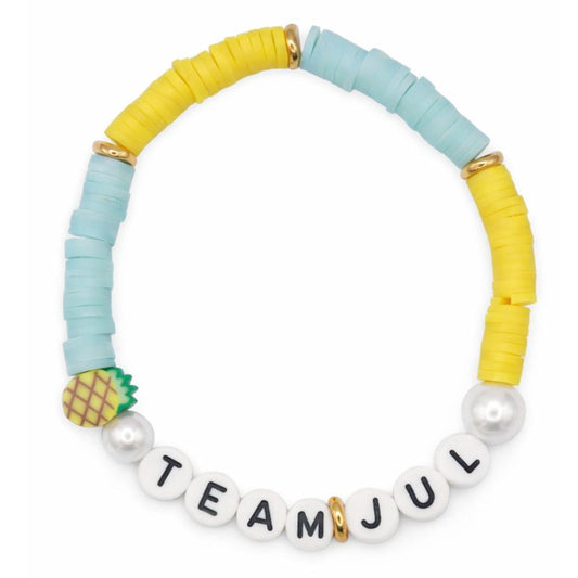 Swifties Friendship Bracelet - JUL TEAM - Light Blue & Yellow