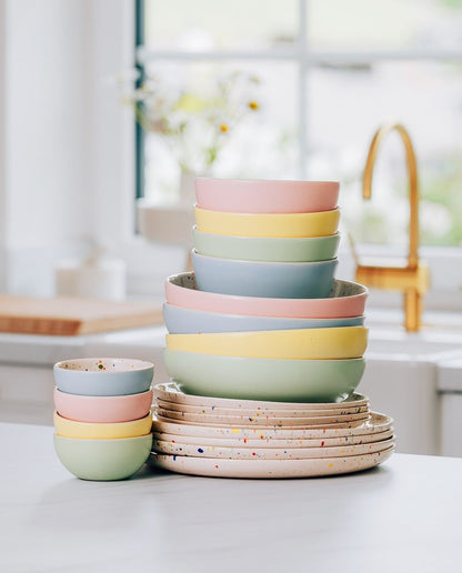 Breeze Party Stoneware 20-Piece Dinnerware Set