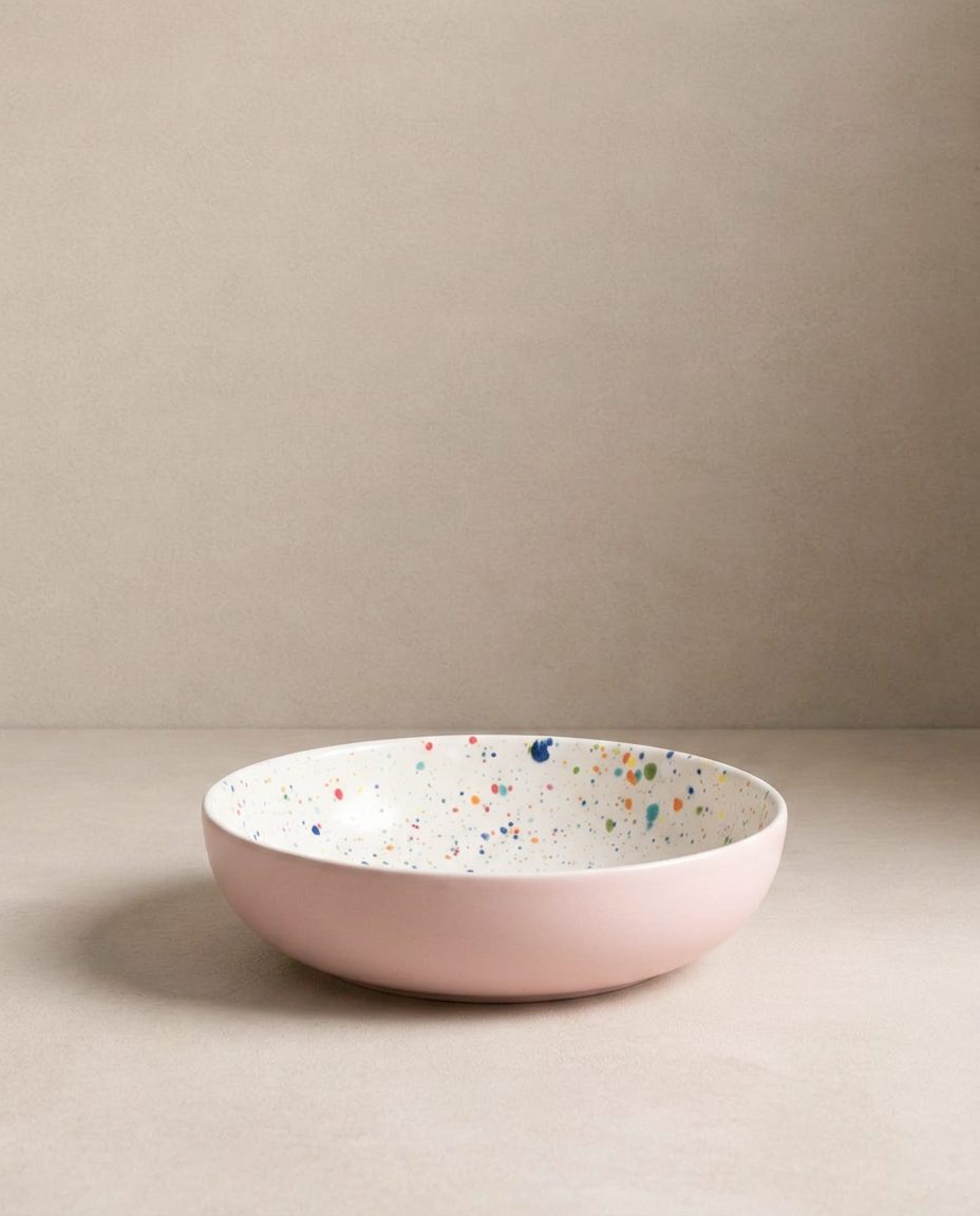 Ensemble Breeze Party – 4 assiettes à pâtes 21 cm – Couleurs mélangées