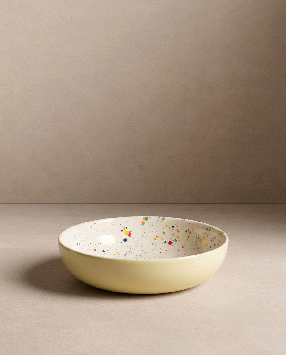 Ensemble Breeze Party – 4 assiettes à pâtes 21 cm – Couleurs mélangées