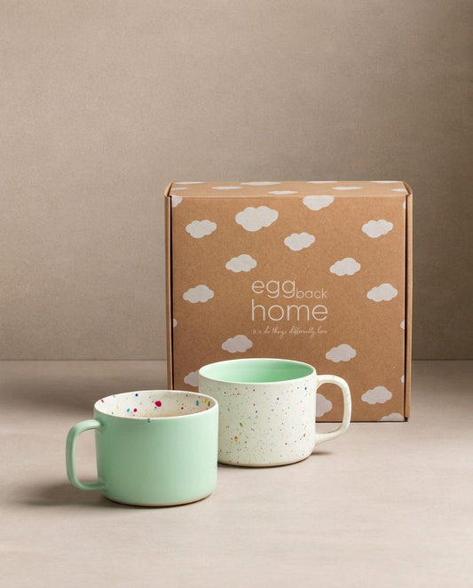 Breeze Party In/Out Stoneware Duo Set Mug 450ml Green
