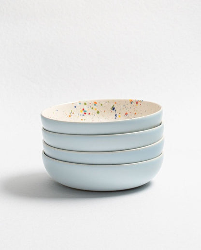 Breeze Party Stoneware Pasta Plate 21cm Blue