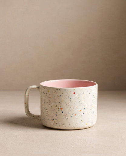 Breeze Party Out Mug en grès 240ml Rose – tasse en grès faite main – Egg Back Home