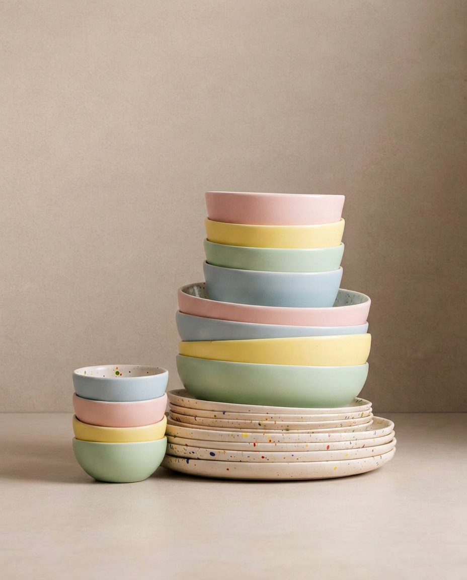Breeze Party Stoneware 20-Piece Dinnerware Set