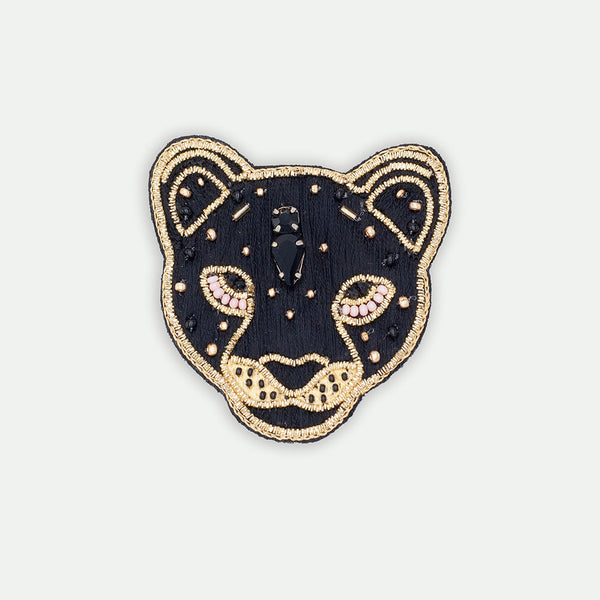 Black Leopard - Brooch