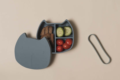 Silicone lunchbox Pippa Smokey Blue