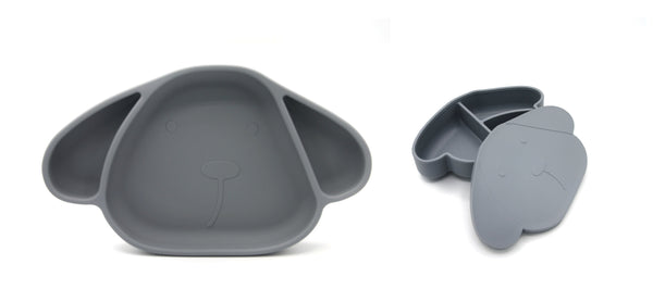 Silicone Tableware Set in Grey