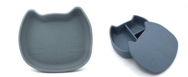 Silicone Tableware Set in Blue