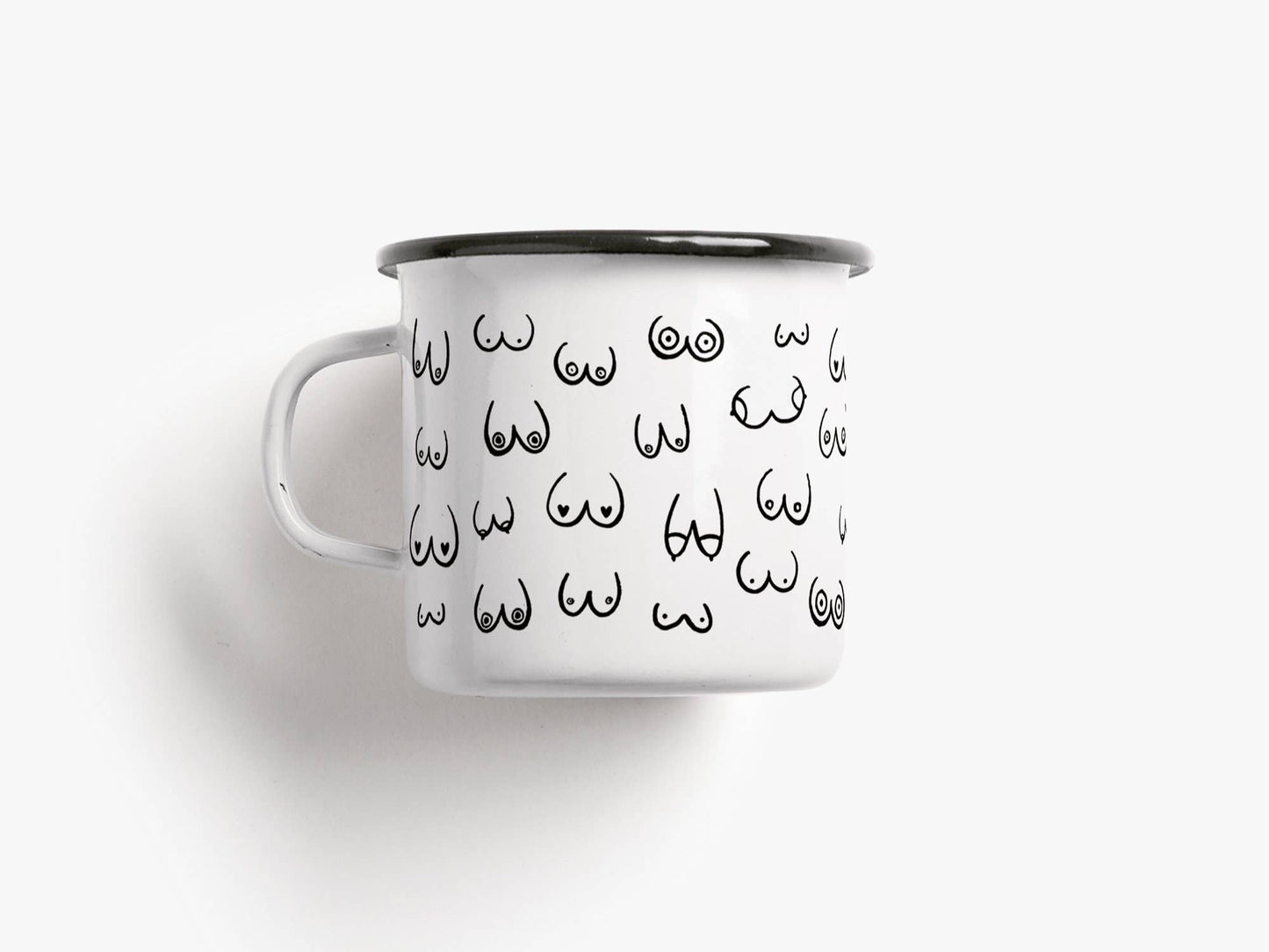 Enamel Mug - Boobs Friends