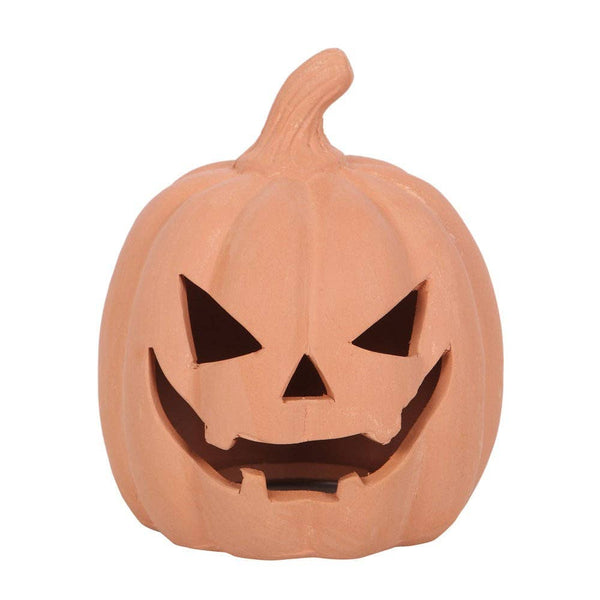 Terracotta Halloween Pumpkin 12.5 cm