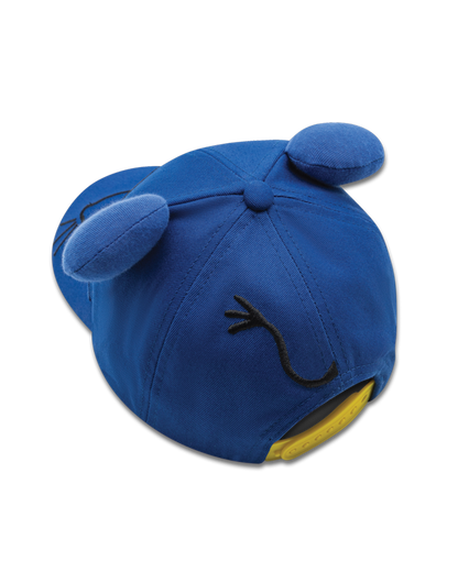 Children's cap with the blue elephant