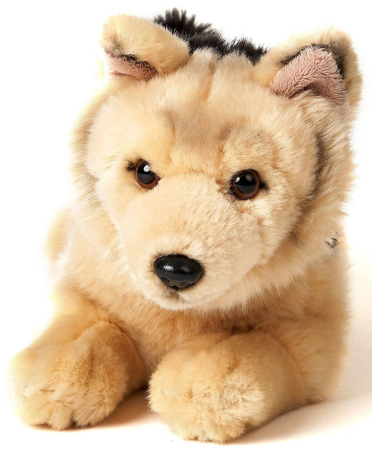 German shepherd lying plush toy