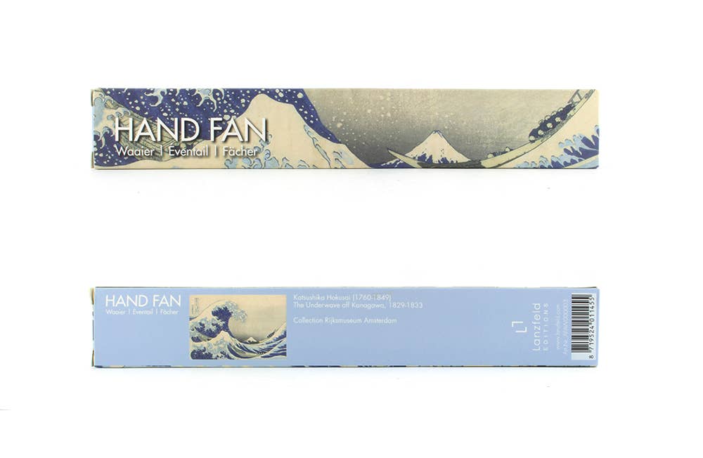 Hokusai's "The Great Wave" Bamboo Hand Fan