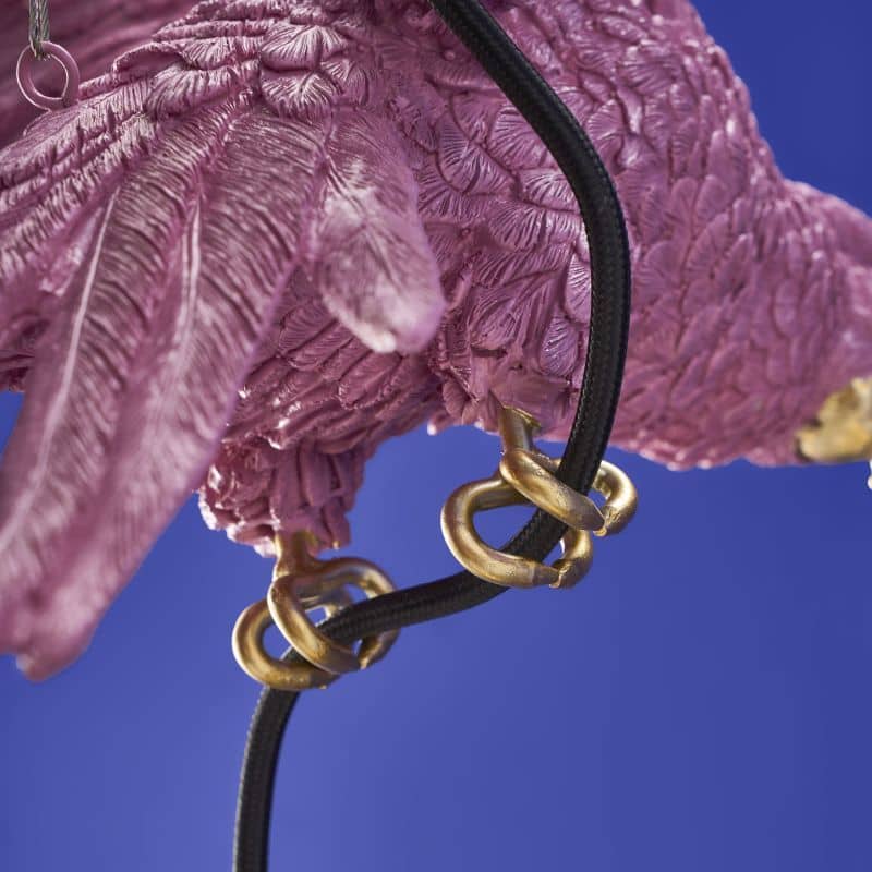 Pink Parrot Ceiling Light