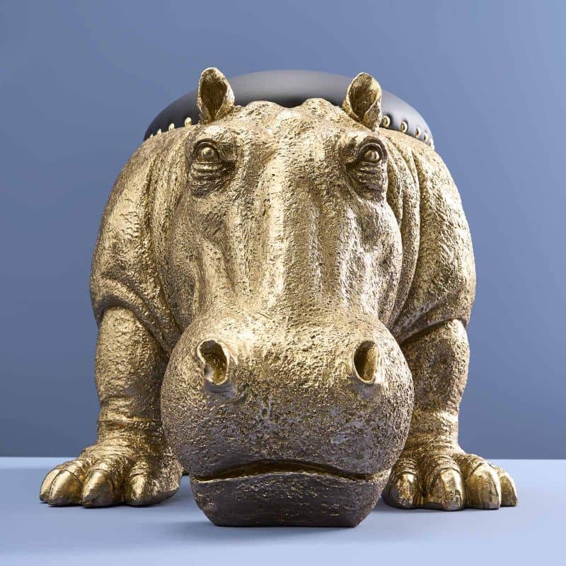 Tabouret HippopotamePatty Potamus Or