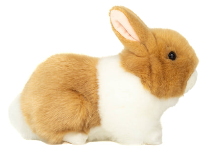 Beige and white rabbit plush toy