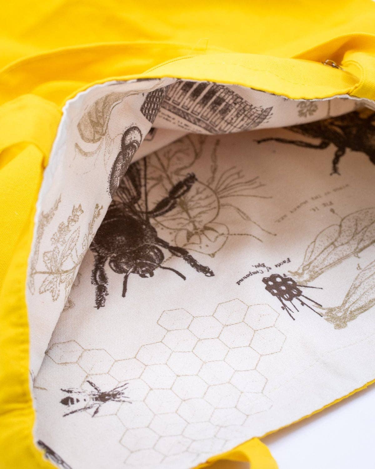 Sac fourre-tout en toile avec motif d'abeille – produit scientifique Cognitive Surplus EU, vue 7